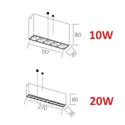 Kohl NSES K51300.SR oprawa natynkowa LED