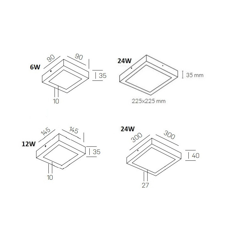 KOHL DISC K50230 surface lamp 3000K, 4000K 12cm - 30cm