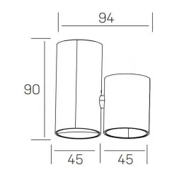 Kohl LUXO AURA K50155 spot LED 7W white, black