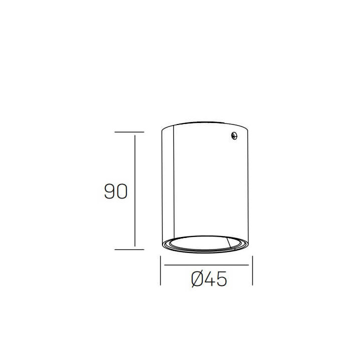 Kohl LUXO LUR K50154 tuba LED 10W biała, czarna 45mm