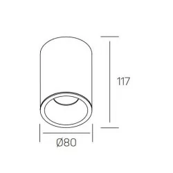 Kohl MOON TOTEM K50133 white, black 230V IP65