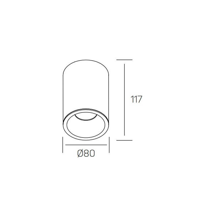 Kohl MOON TOTEM K50133 biała, czarna 230V IP65