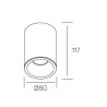 Kohl MOON TOTEM K50133 biała, czarna 230V IP65