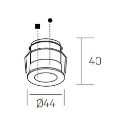 Kohl VERSUS litl K51103.01.RF oprawa wpuszczana LED 3W