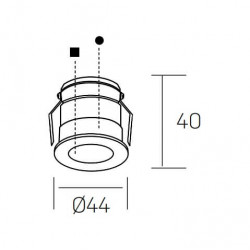 Kohl VERSUS litl K51103.01.RF recessed round LED 3W