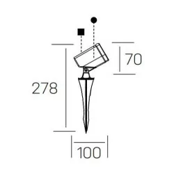 KOHL COMET K60600.01.FL garden lamp LED