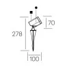 KOHL COMET K60600.01.FL reflektor ogrodowy IP65 LED 7W