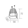 Kohl VERSUS MUZZY SQ K51102 recessed round LED 9W