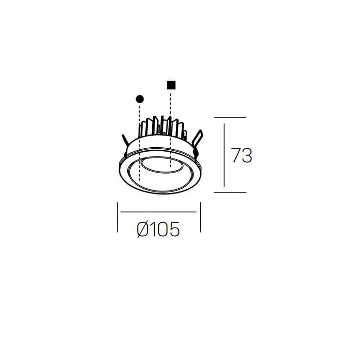 Kohl LUXO TILT K50151 oprawa wpuszczana LED 12W
