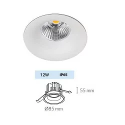 Downlight Kohl LUXO KK50153  recessed round IP65