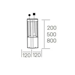 KOHL senda floor K60500 garden lamp LED 9W