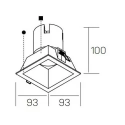 Kohl NOON SQ K50805 recessed square LED 10W