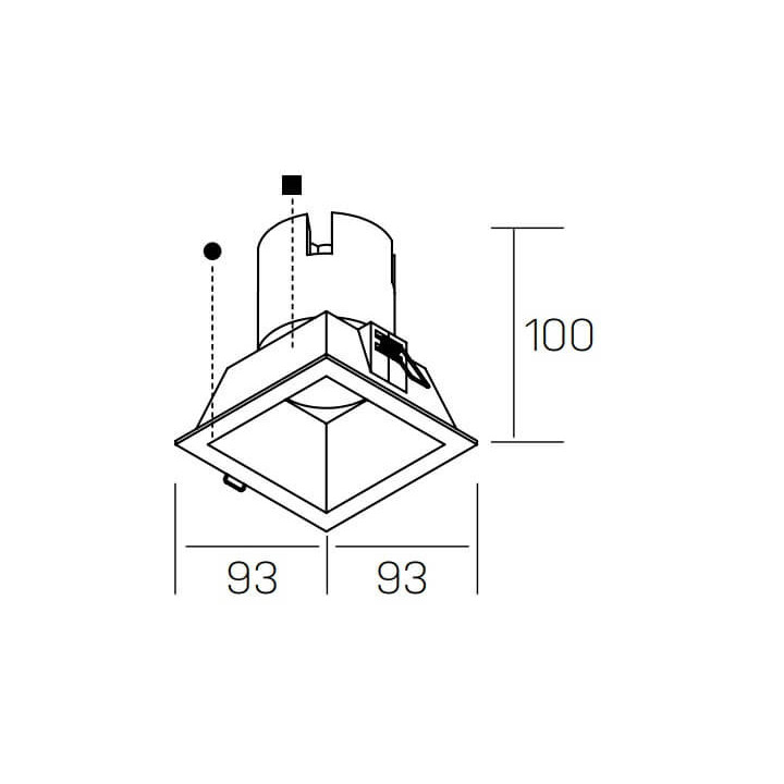Kohl NOON SQ K50805 recessed square LED 10W