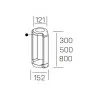 KOHL GRUBI floor K60200 słupek ogrodowy LED IP65