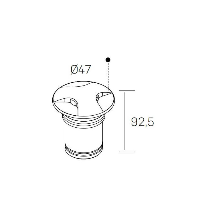 KOHL ONIK TRE K60104 elewacyjna wpuszczana LED 3W IP65