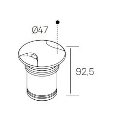 KOHL ONIK DUE IP65 K60103 recessed elevation LED lamp 3W