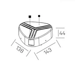 KOHL PRISMA TRE K60009 elewacyjna natynkowa IP54