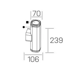 KOHL K60007 SAFIRO DUE IP54 kinkiet zewnętrzny LED