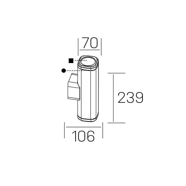 KOHL K60007 SAFIRO DUE IP54 kinkiet zewnętrzny LED