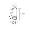 KOHL K60006 SAFIRO kinkiet zewnętrzny LED IP54