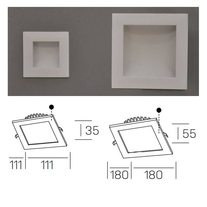 Kohl TINA DEEP SQ K50415 oprawa wpuszczana LED kwadrat