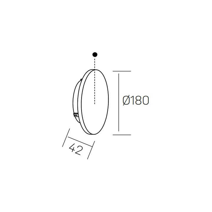 Kohl MARVIN K50707 wall lamp LED 18cm white, black