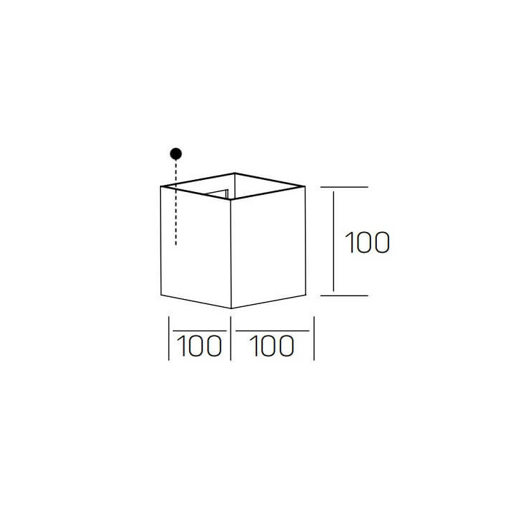 Kohl KUBIQ K50708 LED wall lamp 8W white 10cm