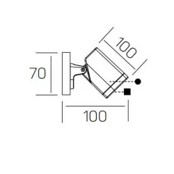 KOHL K60600 COMET kinkiet zewnętrzny LED IP65