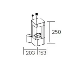 Outdoor wall light KOHL WAY K60401 IP54 9W