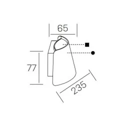 KOHL CAP K60002 kinkiet zewnętrzny LED 9W IP65 biały, szary