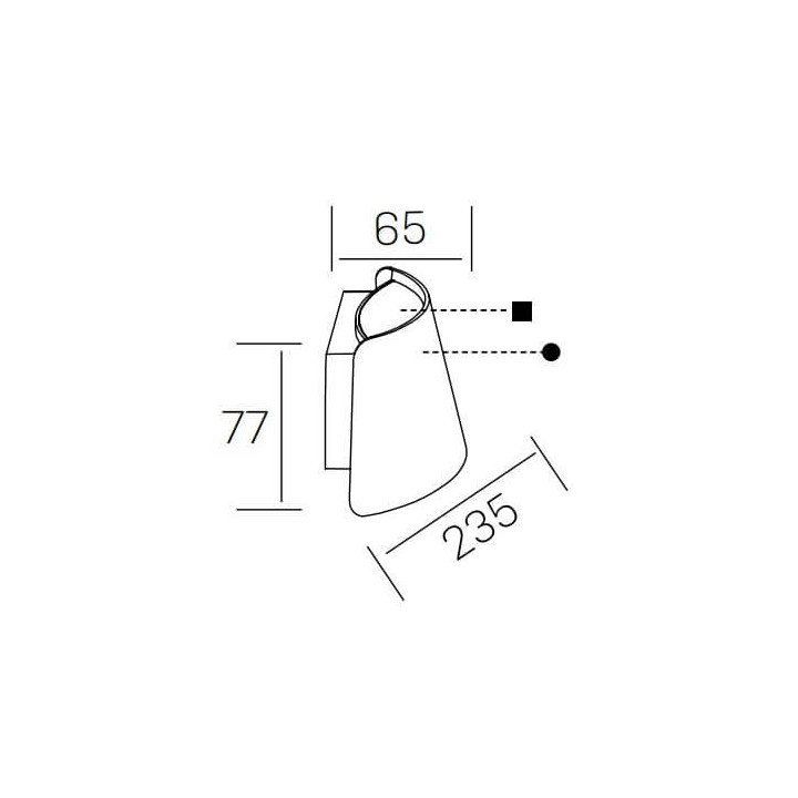 KOHL CAP K60002 kinkiet zewnętrzny LED 9W IP65 biały, szary