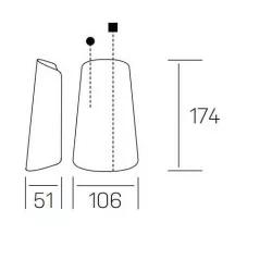 KOHL TUILE K60005 kinkiet zewnętrzny LED 11W IP65