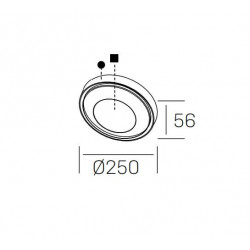 KOHL BESEL K60010 plafon zewnętrzny LED IP65