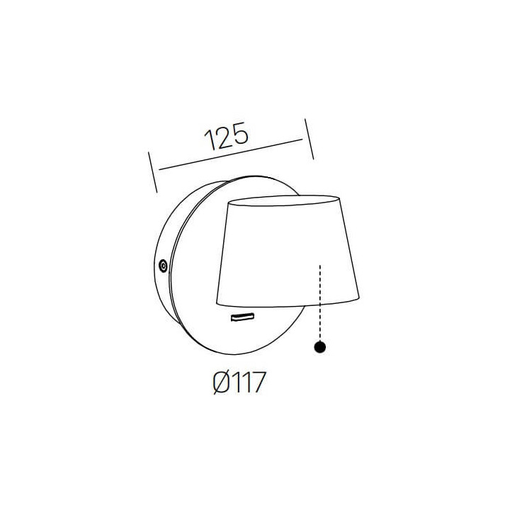 KOHL BOT K50701 kinkiet LED 6W biały, czarny