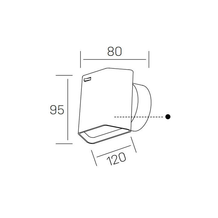 KOHL WALLY K50700 kinkiet LED 6W biały, czarny