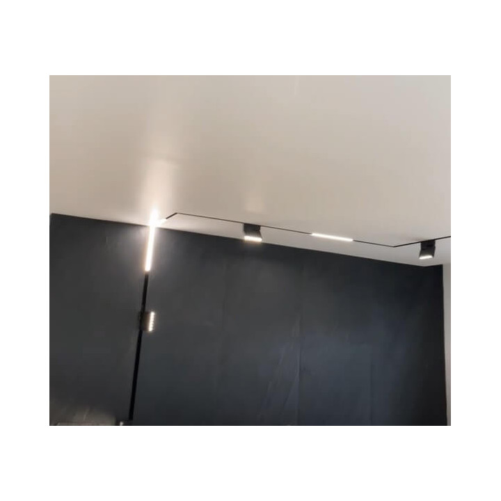 OXYLED STRIPE C-W MultiLine lampa do szyny magnetycznej w kształcie L ściana-sufit