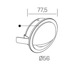 KOHL TURMA K51207 biała, schodowa LED 3W