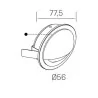 KOHL TURMA K51207 biała, schodowa LED 3W