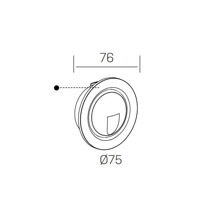 KOHL KORA K51206 biała schodowa LED 3W 75mm