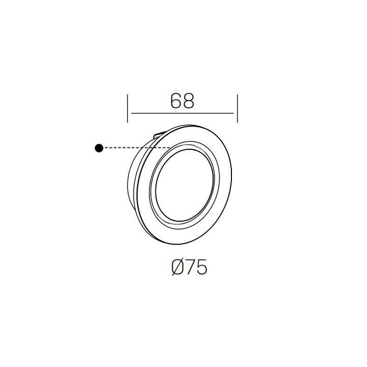 KOHL RUBIX K51205 biała schodowa LED 3W 75mm