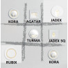 KOHL RUBIX K51205 biała schodowa LED 3W 75mm