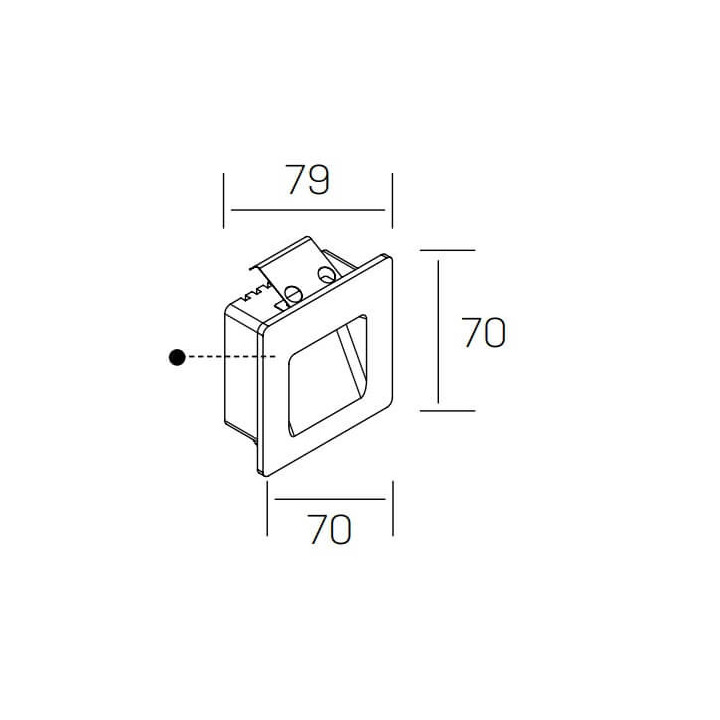 KOHL AGATAR K51201 biała schodowa LED 3W IP54 7CM