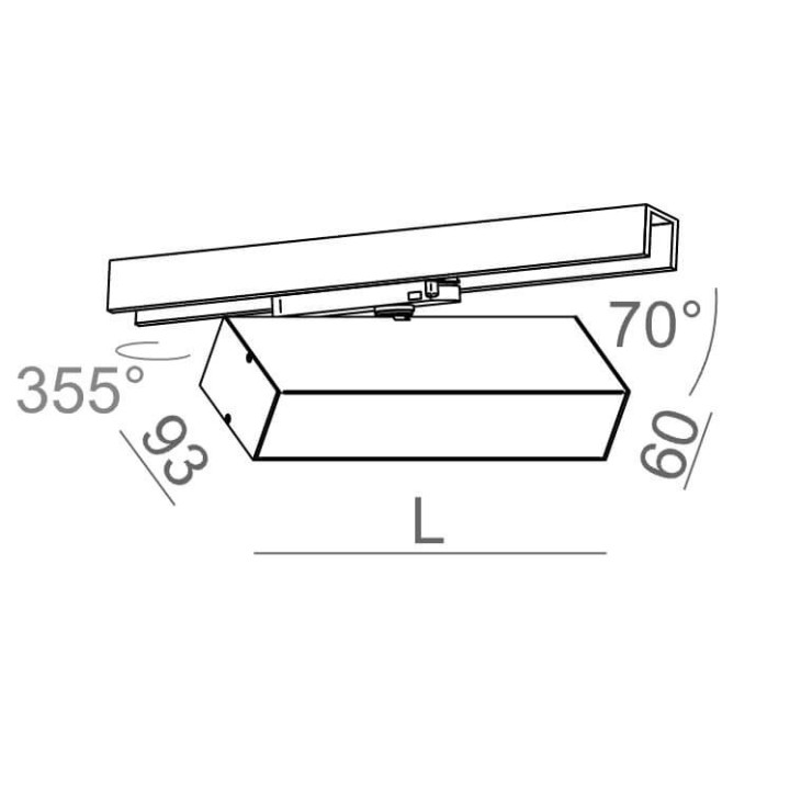 AQFORM SET TRU LED track 16392/3 3-phase