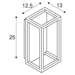 SLV QUADRULO WL LED 1005201 outdoor wall light IP55