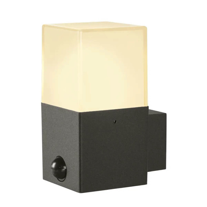 SLV GRAFIT SENSOR 1006183 IP44 anthracite wall lamp