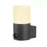 SLV GRAFIT SENSOR 1006179 round IP44 anthracite wall lamp