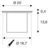 SLV ROCCI 200 EL 1006104 okrągła LED 16W stal IP67 20cm