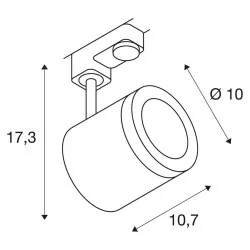 SLV ENOLA TRACK 3 fazowy 152430/1 LED 11W