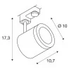 SLV ENOLA TRACK 3 fazowy 152430/1 LED 11W