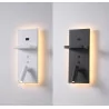 ELKIM HOTELS 417H white, black vertical USB LED wall light